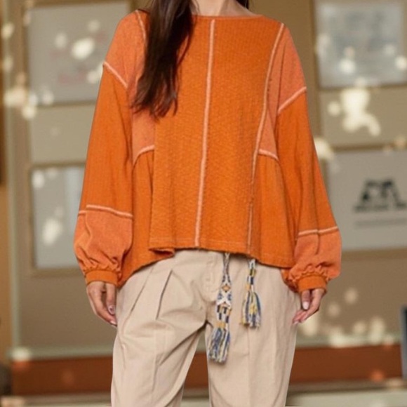 POL Sweater Contrast Pattern
Sweater -Boho Top Large NWT Boutique - Picture 6 of 15